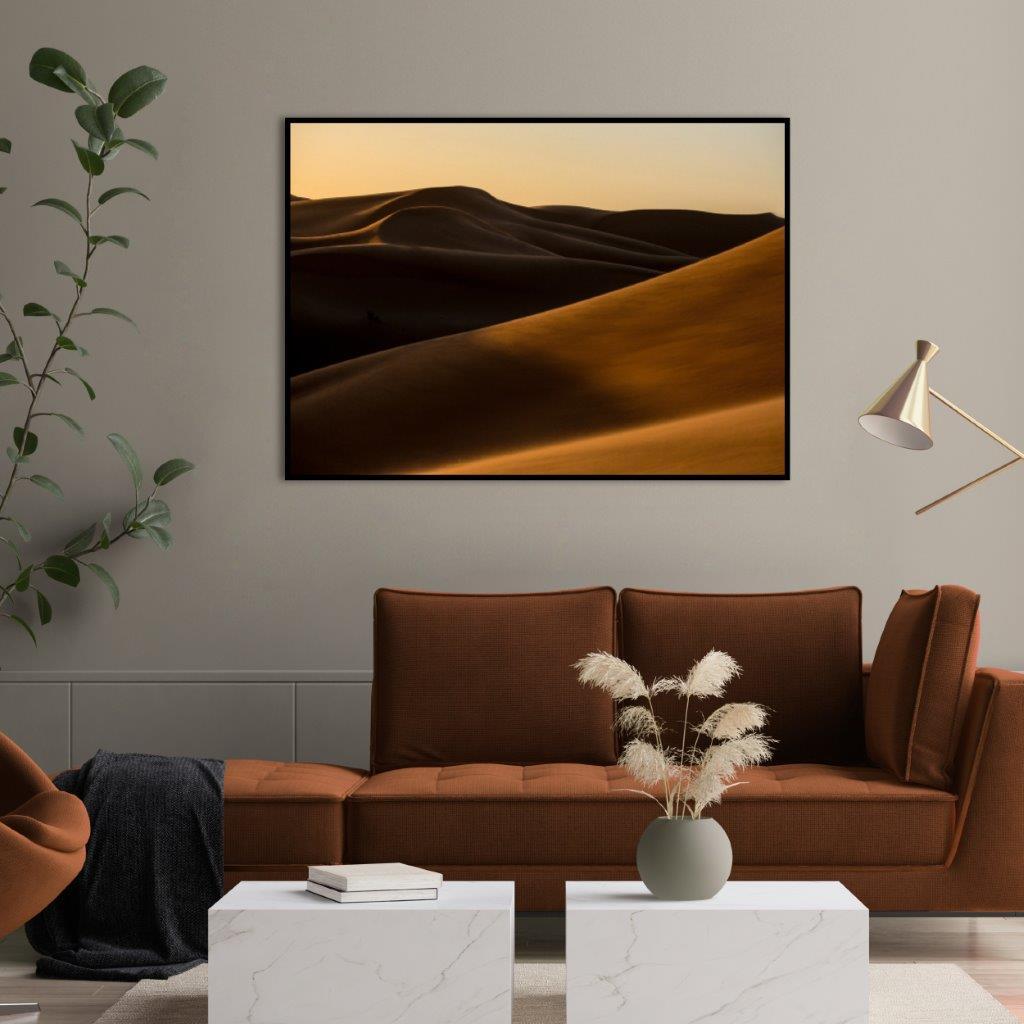 Desert 2 | INDRAMMET BILLEDE Indrammet billede ART COPENHAGEN 30x40 Sort 
