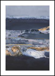 Element Water | INDRAMMET BILLEDE Indrammet billede ART COPENHAGEN 30x40 Sort 