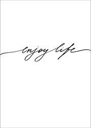 Enjoy life | PLAKAT Plakat MALERIFABRIKKEN   