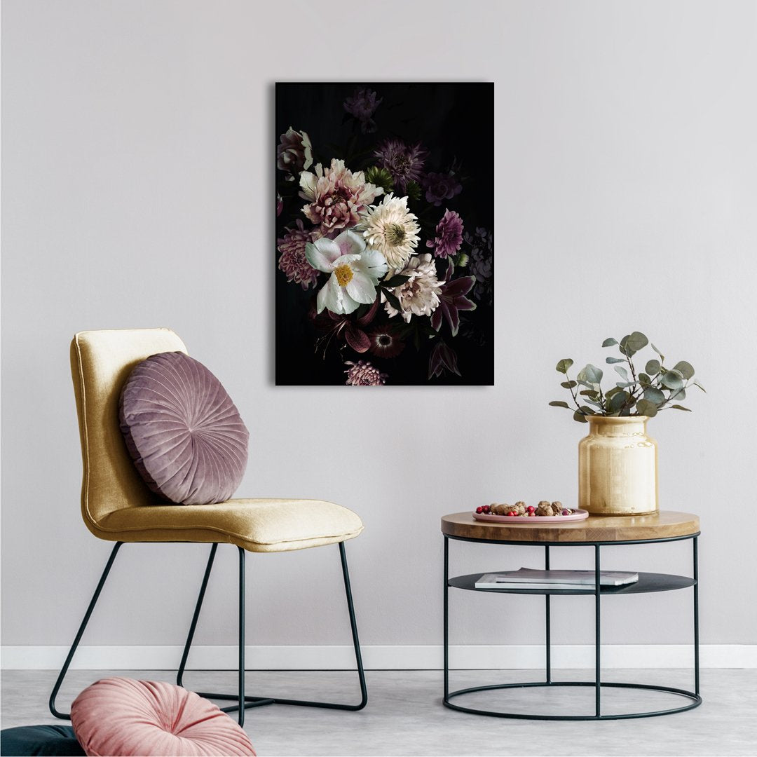 Floral Bouquet 1 | INDRAMMET BILLEDE Indrammet billede ART COPENHAGEN 30x40 Sort 