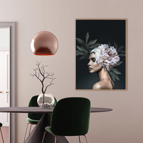 Floral Diva 1 | INDRAMMET BILLEDE Indrammet billede ART COPENHAGEN   