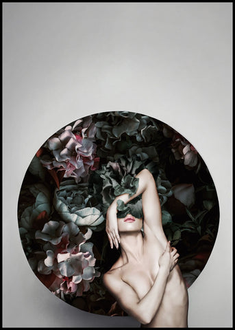Flower Lady 2 | INDRAMMET BILLEDE Indrammet billede ART COPENHAGEN   