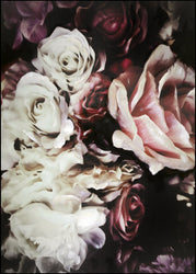 Flower magic 1 | INDRAMMET BILLEDE Indrammet billede ART COPENHAGEN 30x40 Sort 