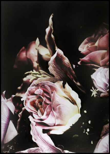 Flower magic 3 | INDRAMMET BILLEDE Indrammet billede ART COPENHAGEN 30x40 Sort 
