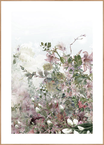 Garden Life 2 | INDRAMMET BILLEDE Indrammet billede ART COPENHAGEN 30x40 Egeramme 