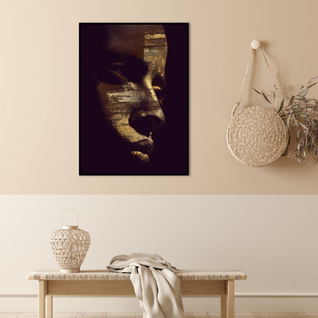 Gold Vision | INDRAMMET BILLEDE Indrammet billede ART COPENHAGEN 30x40 Sort 