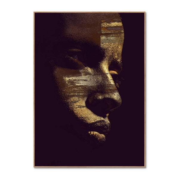 Gold Vision | INDRAMMET BILLEDE Indrammet billede ART COPENHAGEN 30x40 Egeramme 