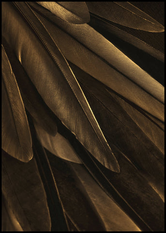 Gold wing | INDRAMMET BILLEDE Indrammet billede ART COPENHAGEN 30x40 Sort 
