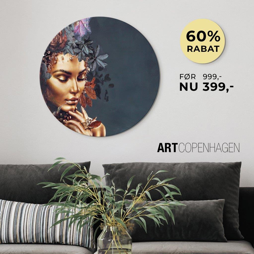 Circle Art / Gold Couture 1 / Ø 60 cm Circle Art kampagne ART COPENHAGEN   