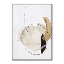 Graphical shapes 4 | INDRAMMET BILLEDE Indrammet billede ART COPENHAGEN 30x40 Sort 