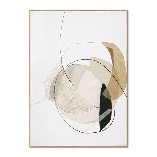 Graphical shapes 4 | INDRAMMET BILLEDE Indrammet billede ART COPENHAGEN 30x40 Egeramme 