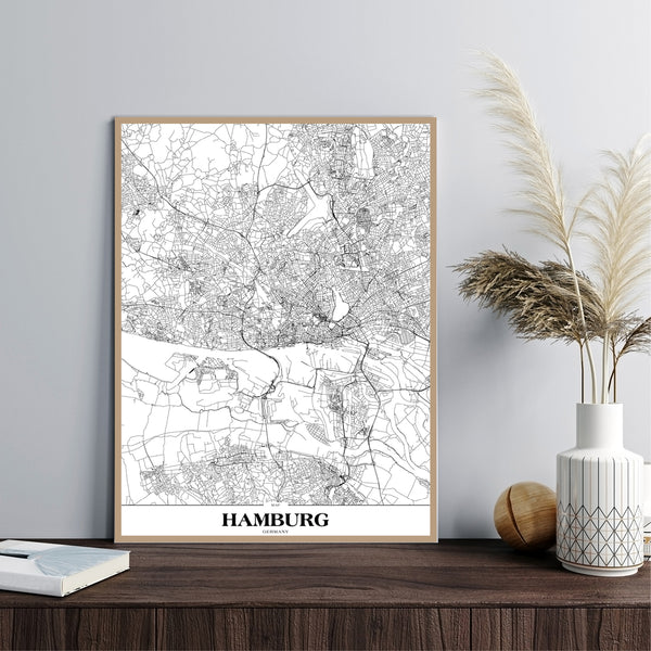 Map Hamburg | PLAKAT Plakat ART COPENHAGEN   