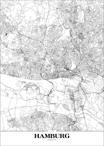 Map Hamburg | PLAKAT