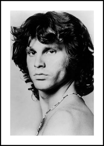 Jim Morrison | INDRAMMET BILLEDE Indrammet billede ART COPENHAGEN 30x40 Sort 