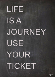 Life is a journey | PLAKAT Plakat MALERIFABRIKKEN   