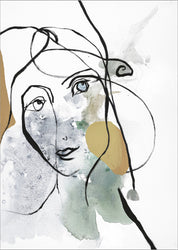 Line Art Girl 2 | PLAKAT Plakat ART COPENHAGEN   