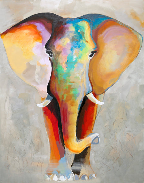 Elephant Bright | HÅNDLAVEDE MALERIER Håndlavede Malerier ART COPENHAGEN   