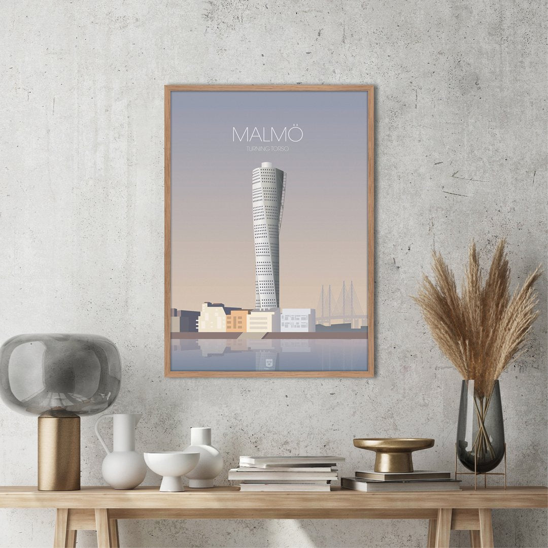 Malmo Turning Torso  | PLAKAT Plakat ART COPENHAGEN   