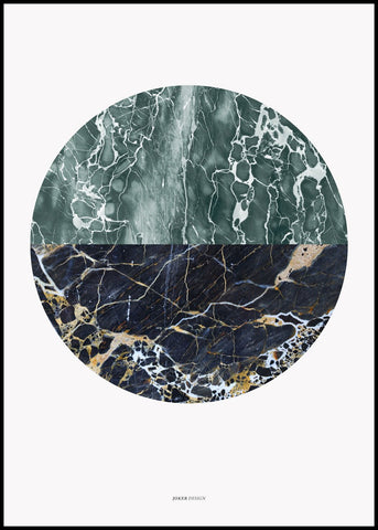 Marble circle | INDRAMMET BILLEDE Indrammet billede ART COPENHAGEN   