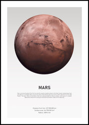 Mars Light | INDRAMMET BILLEDE Indrammet billede ART COPENHAGEN 30x40 Sort 