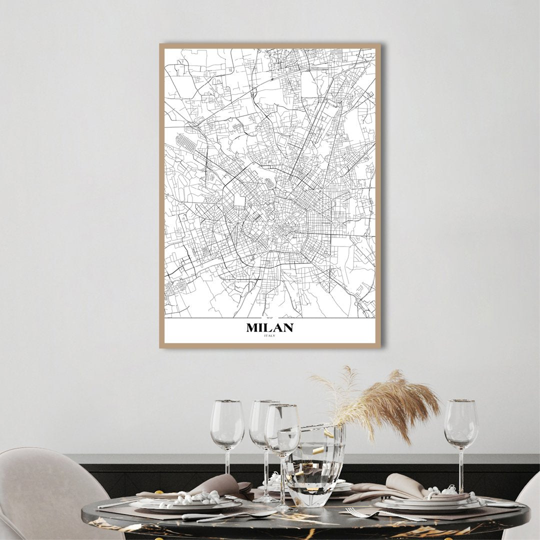 Map Milan | PLAKAT Plakat ART COPENHAGEN   