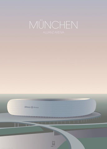 Munchen Allianz Arena  | PLAKAT Plakat ART COPENHAGEN   