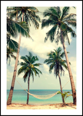 Palm sky 3 | INDRAMMET BILLEDE Indrammet billede ART COPENHAGEN 30x40 Sort 