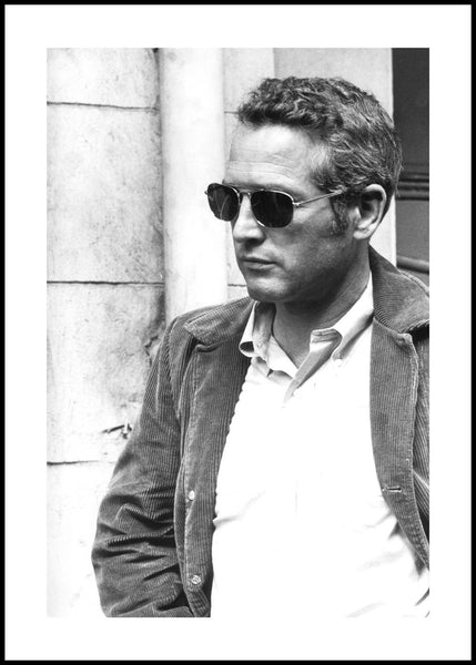 Paul Newman | INDRAMMET BILLEDE Indrammet billede ART COPENHAGEN 30x40 Sort 