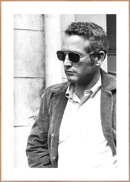 Paul Newman | INDRAMMET BILLEDE Indrammet billede ART COPENHAGEN 30x40 Egeramme 