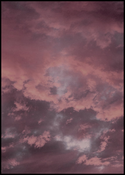 Pink sky | INDRAMMET BILLEDE Indrammet billede ART COPENHAGEN 30x40 Sort 
