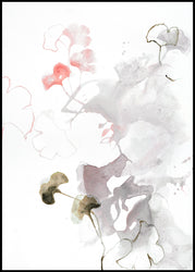 Pink Fall | INDRAMMET BILLEDE Indrammet billede ART COPENHAGEN 30x40 Sort 