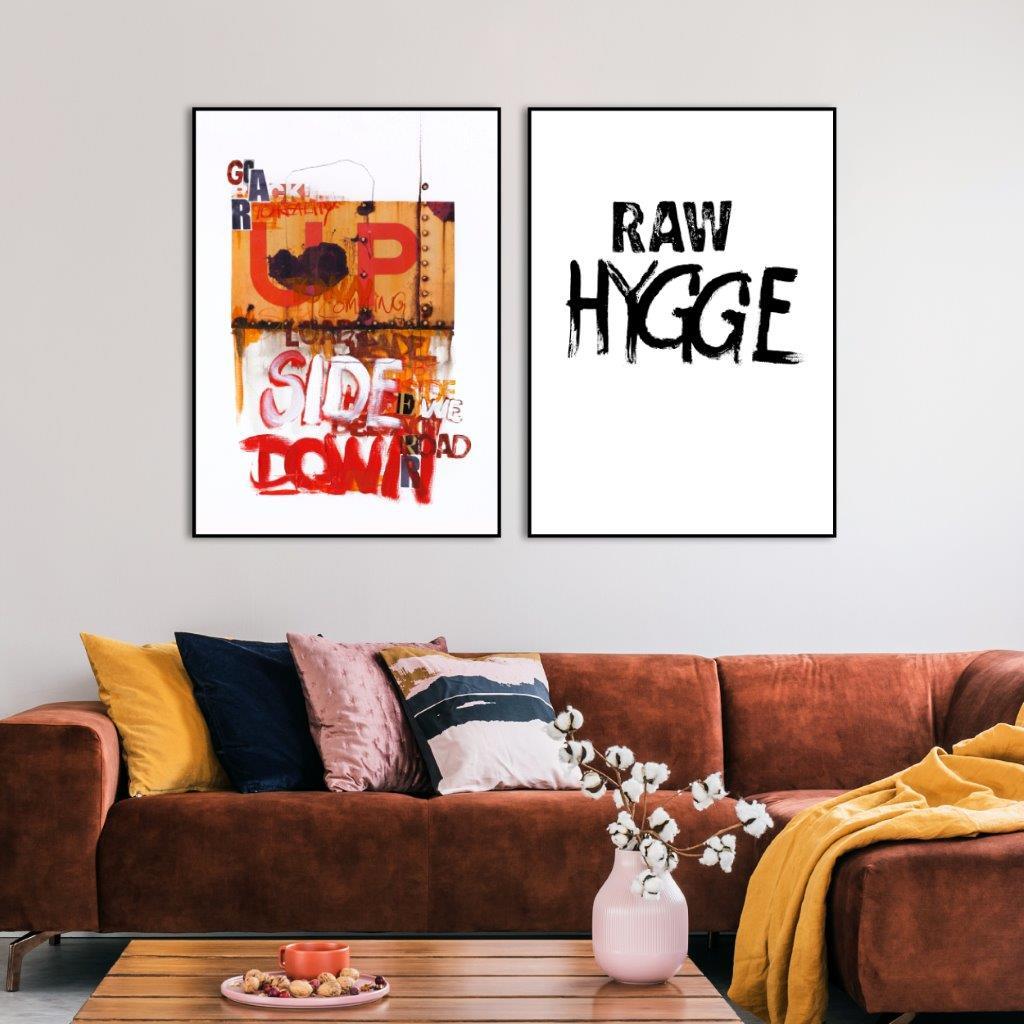 RAW Hygge | INDRAMMET BILLEDE Indrammet billede ART COPENHAGEN 30x40 Sort 