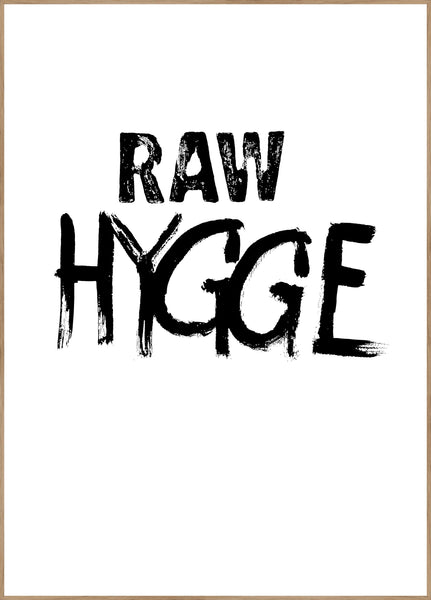 RAW Hygge | INDRAMMET BILLEDE Indrammet billede ART COPENHAGEN 30x40 Egeramme 