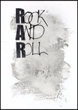 Rock and Roll | INDRAMMET BILLEDE Indrammet billede ART COPENHAGEN 30x40 Sort 