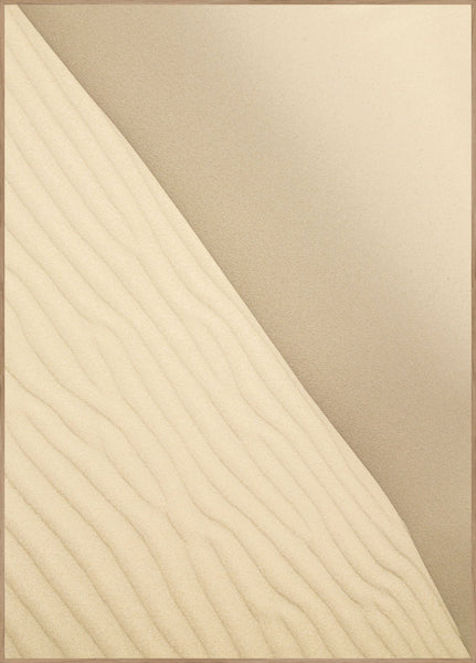 Sand 2 | INDRAMMET BILLEDE Indrammet billede ART COPENHAGEN 30x40 Egeramme 