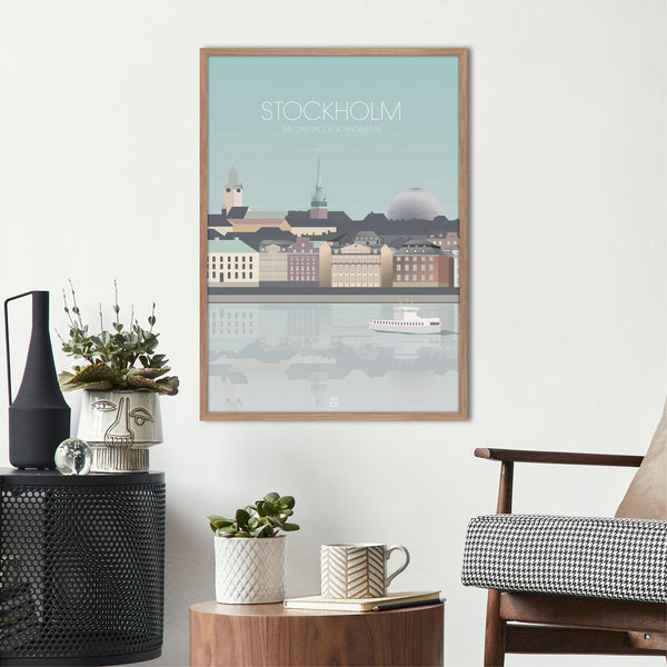 Stockholm Capital City  | PLAKAT Plakat ART COPENHAGEN   
