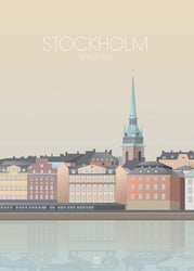 Stockholm gamla stan  | PLAKAT Plakat ART COPENHAGEN   