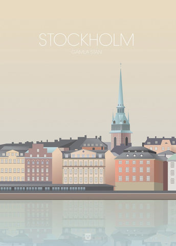 Stockholm gamla stan  | PLAKAT Plakat ART COPENHAGEN   