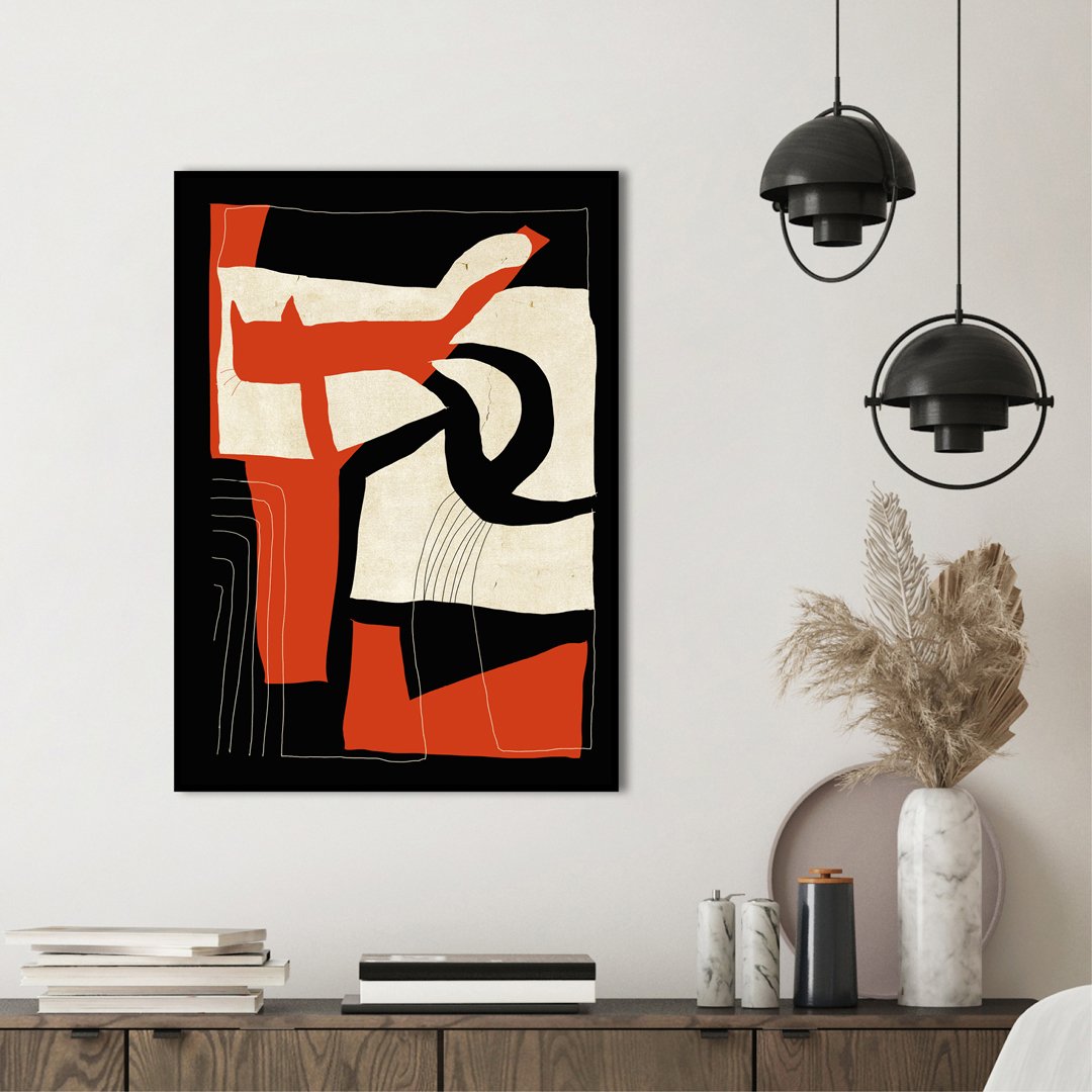 The Loose Cat | INDRAMMET BILLEDE Indrammet billede ART COPENHAGEN 30x40 Sort 