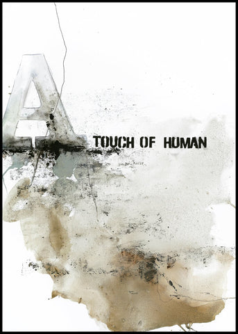 Touch of Human | INDRAMMET BILLEDE Indrammet billede ART COPENHAGEN 30x40 Sort 