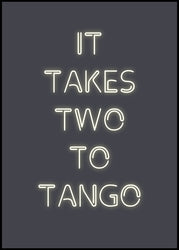 Two to tango | INDRAMMET BILLEDE Indrammet billede ART COPENHAGEN 30x40 Sort 