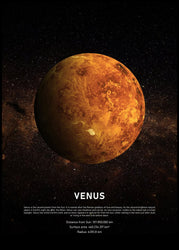 Venus | INDRAMMET BILLEDE Indrammet billede ART COPENHAGEN 30x40 Sort 