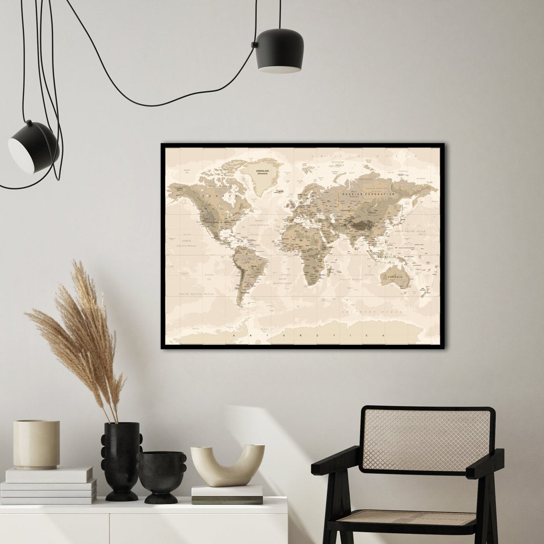 Worldmap vintage | PLAKAT Plakat ART COPENHAGEN   