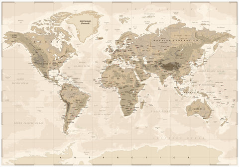 Worldmap vintage | PLAKAT