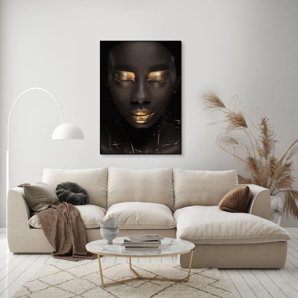 Heart of Gold | INDRAMMET BILLEDE Indrammet billede ART COPENHAGEN 30x40 Egeramme 