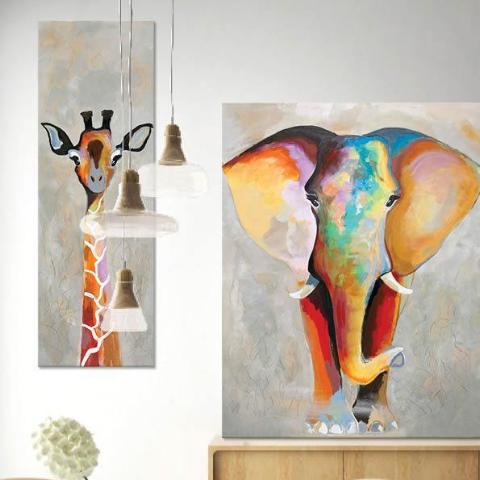 Elephant Bright | HÅNDLAVEDE MALERIER