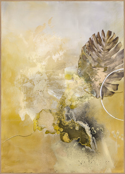 Golden Leaf | INDRAMMET BILLEDE Indrammet billede ART COPENHAGEN 30x40 Egeramme 
