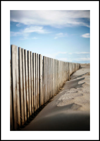 Sand behind bars | INDRAMMET BILLEDE Indrammet billede ART COPENHAGEN 30x40 Sort 